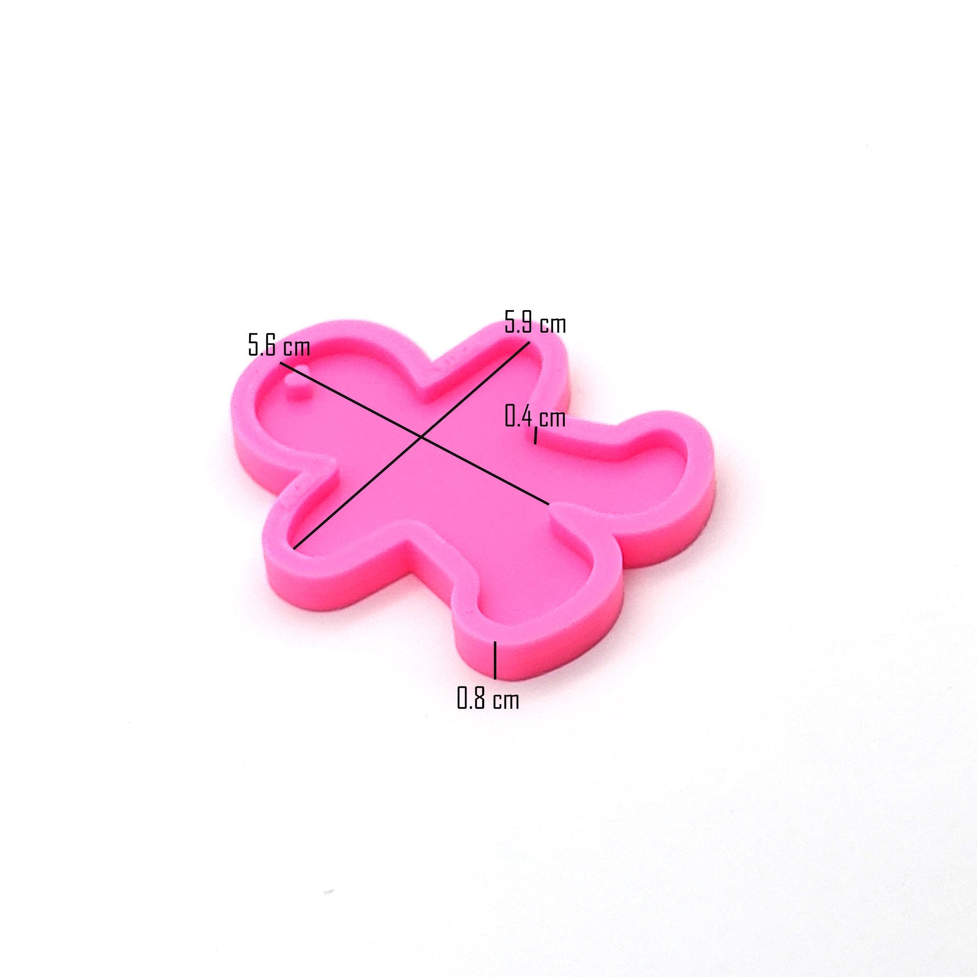 Gingerbread Man Shiny Silicone Mold