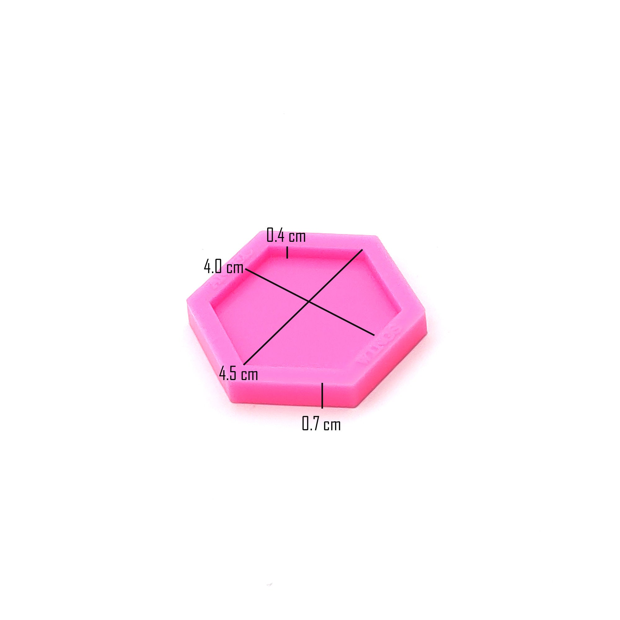 Hexagon Pop-Socket Shiny Silicone Mold