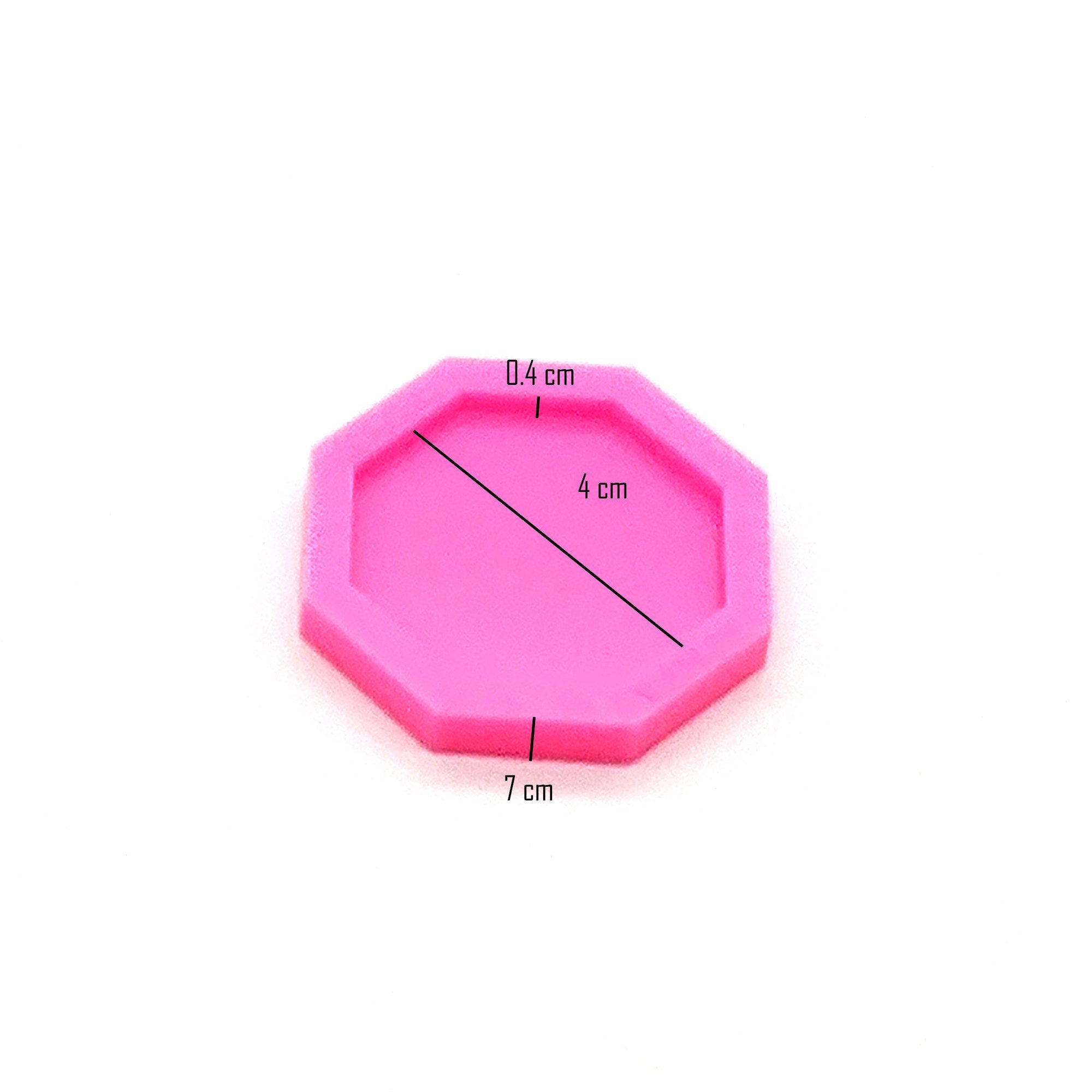 Octagon Phone Grip Shiny Silicone Mold