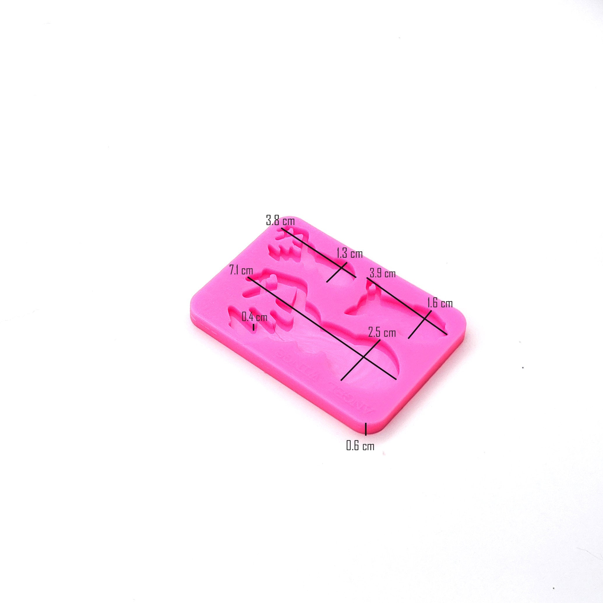 Deer Family Shiny Silicone Mold