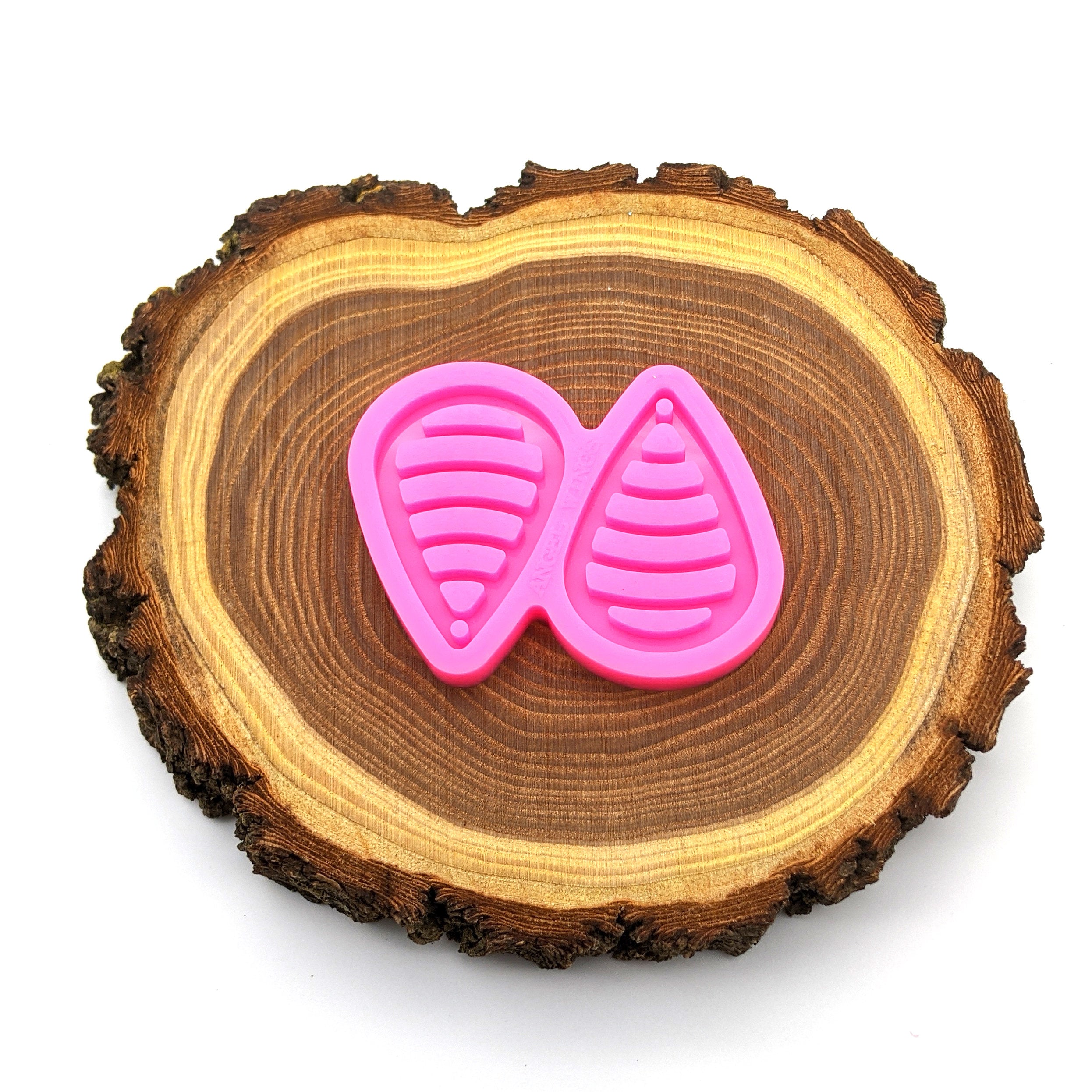 Striped Teardrop Earring Shiny Silicone Mold for Epoxy Resin Jewelry Making Silicone Mold