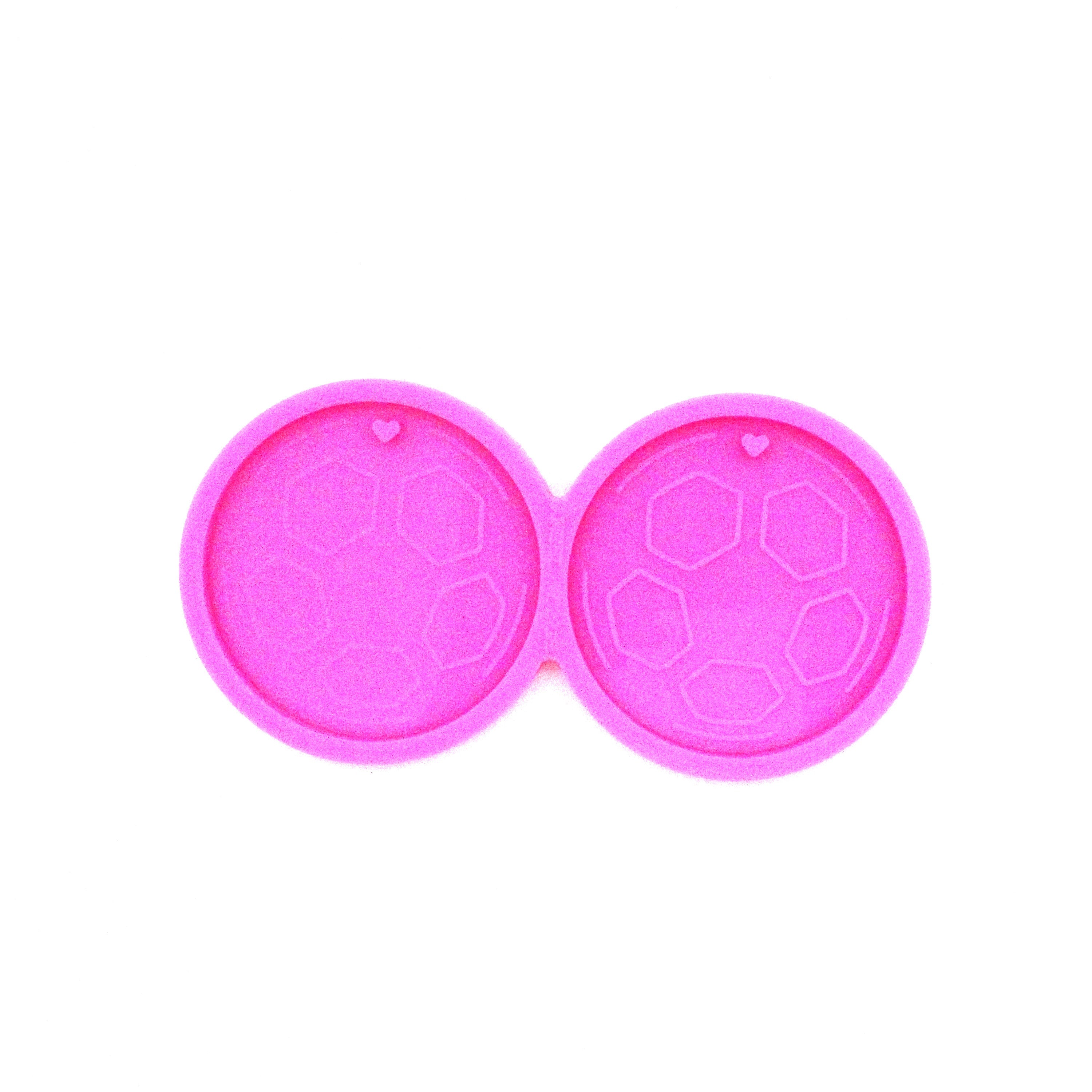 Soccer Earring / Double Keychain Silicone Mold