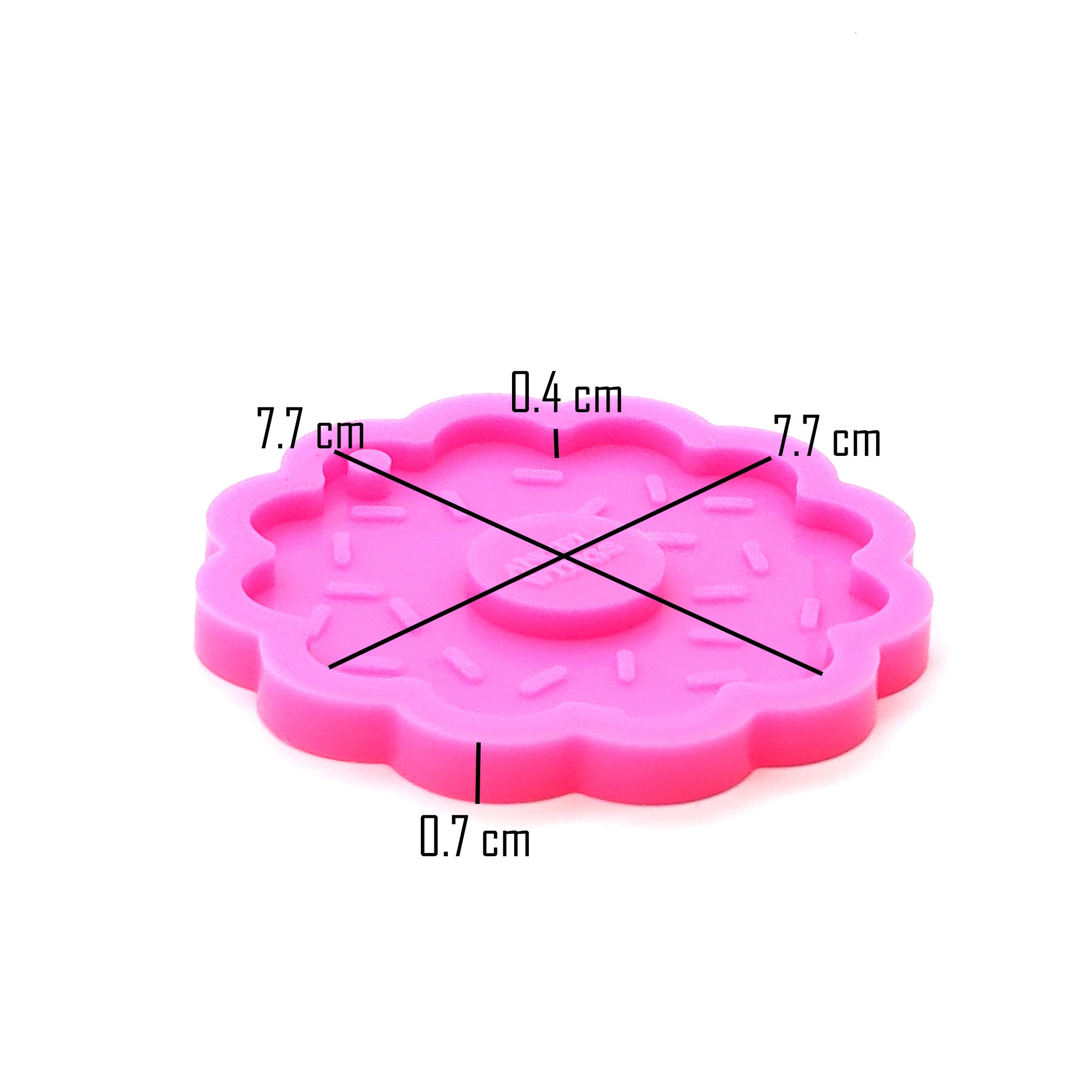 Donut Silicone Mold for Epoxy Resin Keychain - Jewelry Making - Ornament Silicone Mold