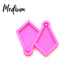 Diamond Earring Shiny Silicone Mold for Epoxy Resin Keychain - Jewelry Making - Ornament Silicone Mold