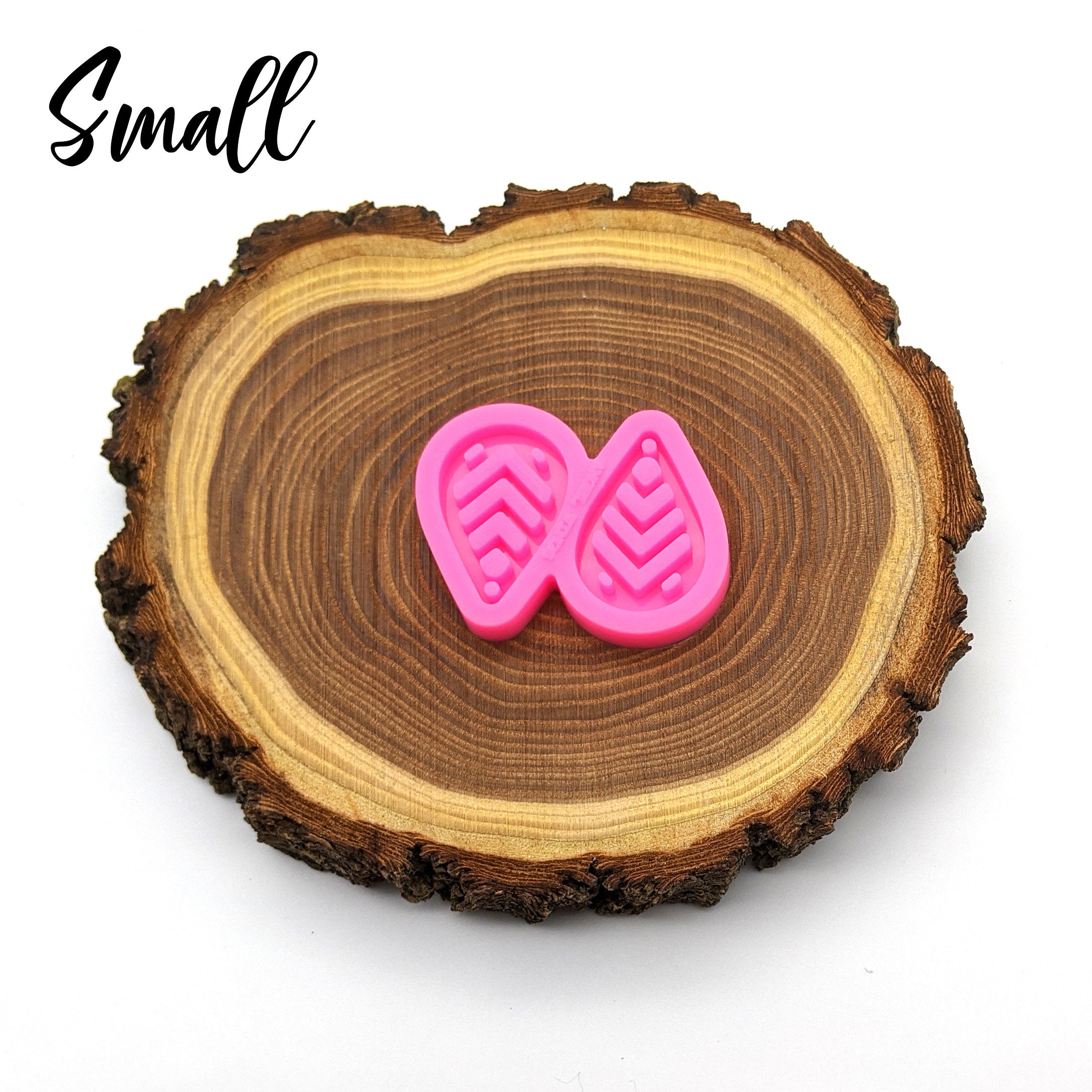 Zig-Zag Earring Shiny Silicone Mold for Epoxy Resin Keychain - Jewelry Making - Ornament Silicone Mold