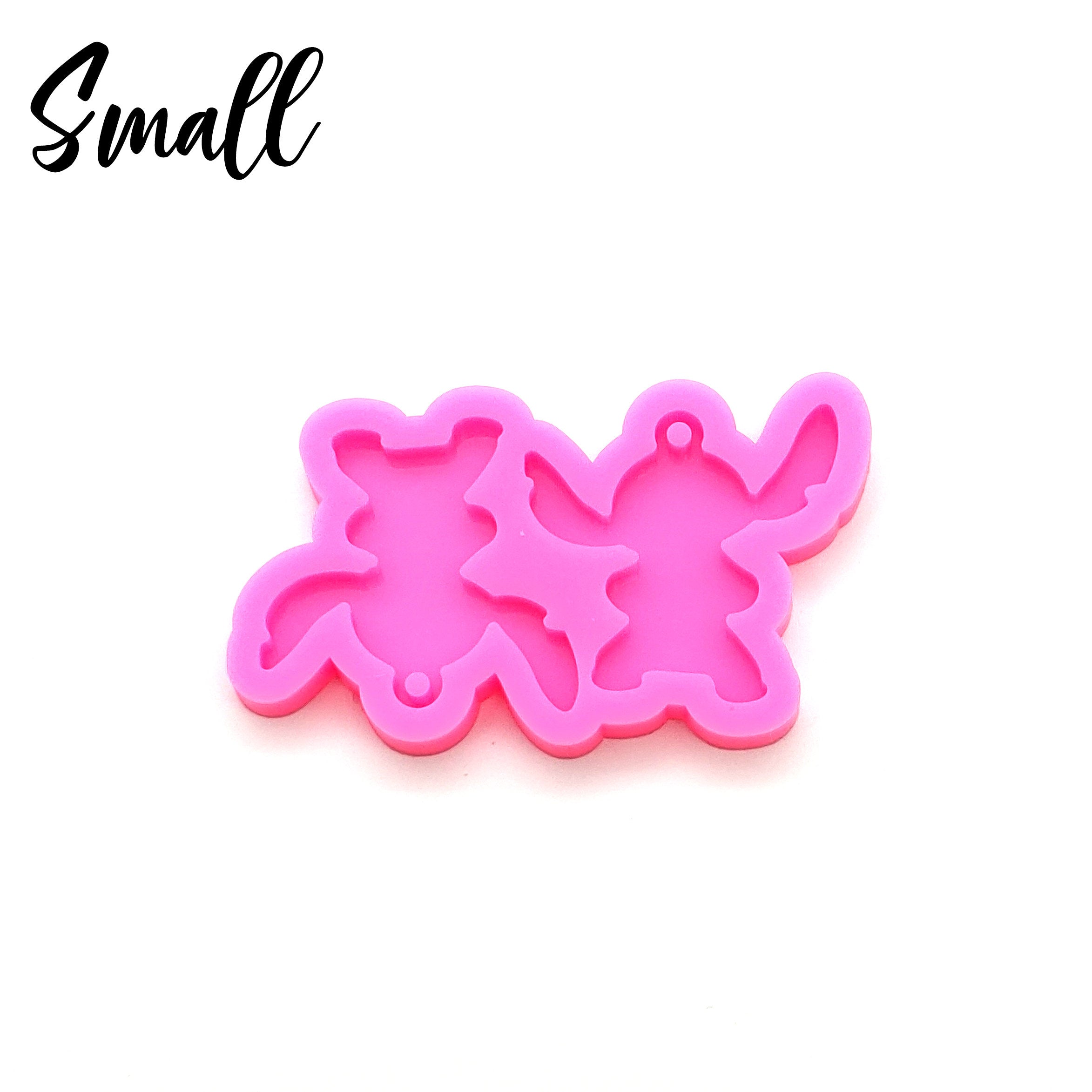 Alien Earring Keychain Shiny Silicone Mold for Epoxy Resin Keychain - Jewelry Making - Ornament Silicone Mold