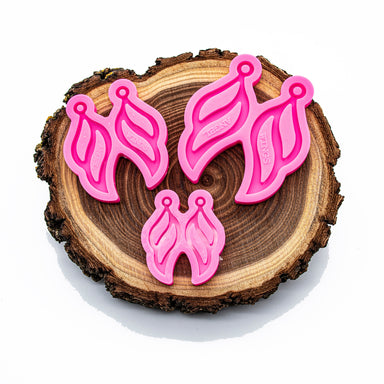 Interlocking Tassel Earring (Style 2) Shiny Silicone Mold for Epoxy Resin Jewelry Making Silicone Mold
