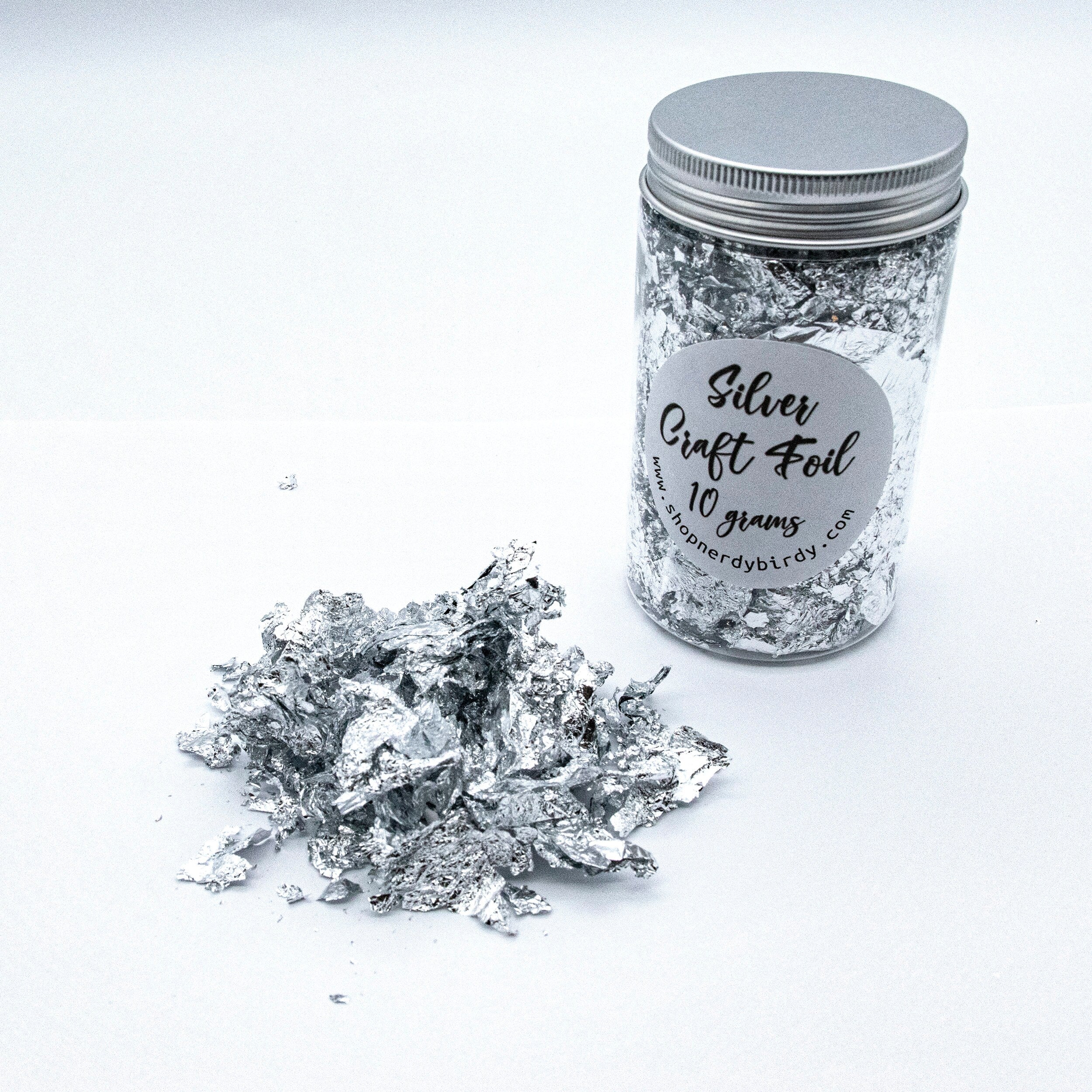 Craft Foil Flakes Gold Silver Rose Gold for Epoxy Crafts, Nail Art, Candles, and more