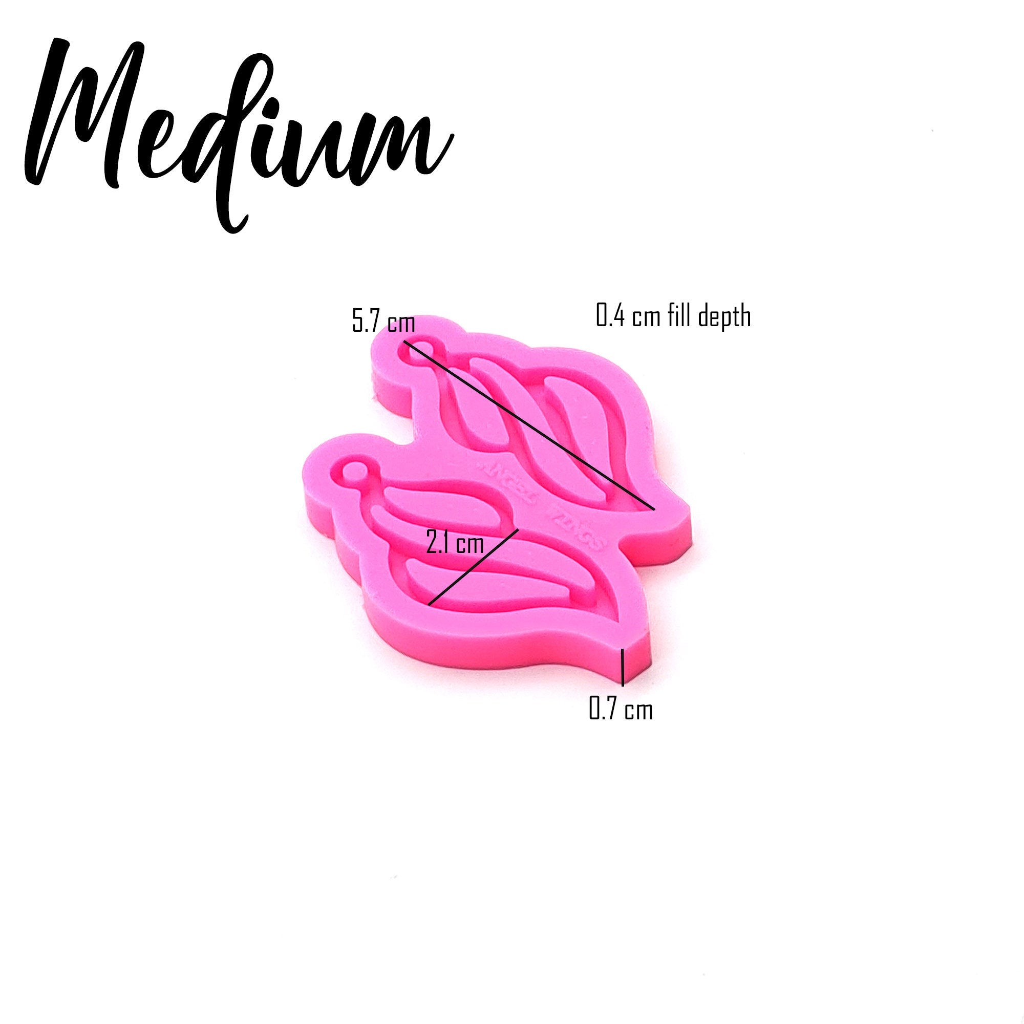 Interlocking Tassel Earring (Style 1) Shiny Silicone Mold for Epoxy Resin Jewelry Making Silicone Mold