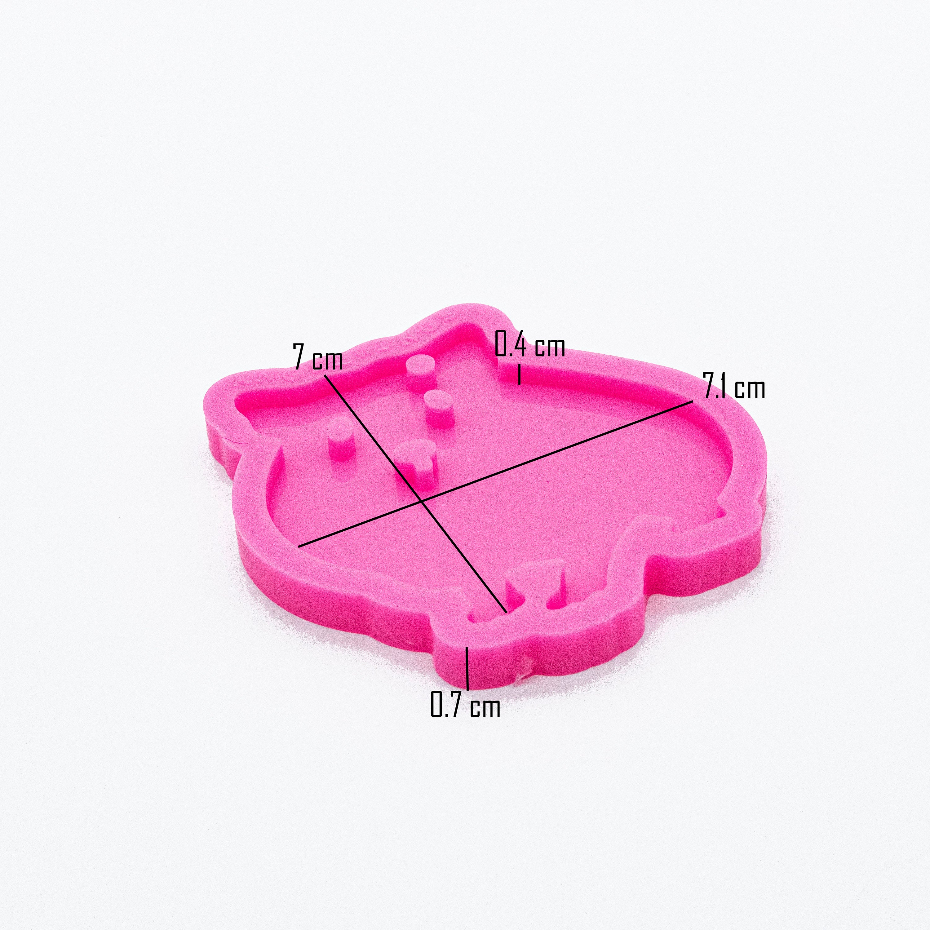 Hamster/Guinea Pig Shiny Silicone Mold for Epoxy Resin Keychain - Jewelry Making - Ornament Silicone Mold