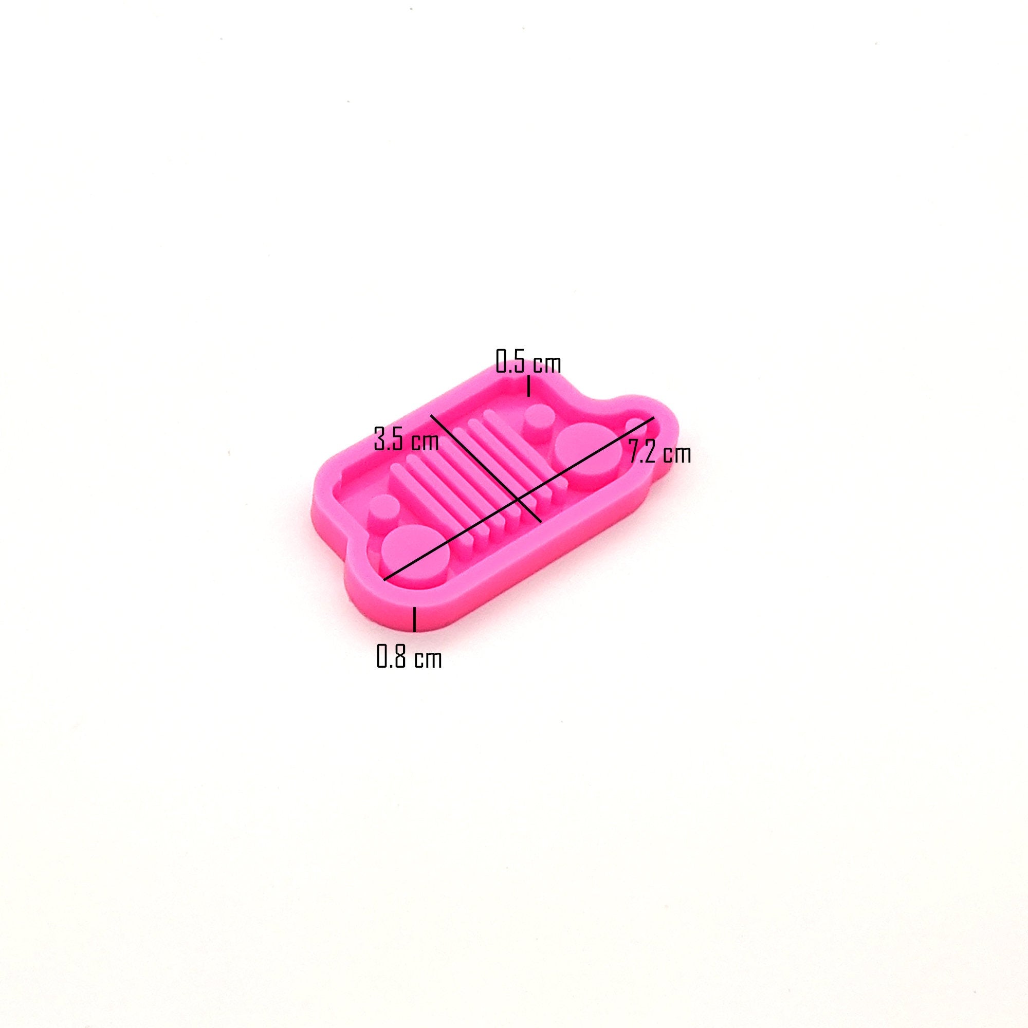 Jeep - Jeep Lights - Shiny Silicone Mold for Epoxy Resin Keychain - Jewelry Making - Ornament Silicone Mold
