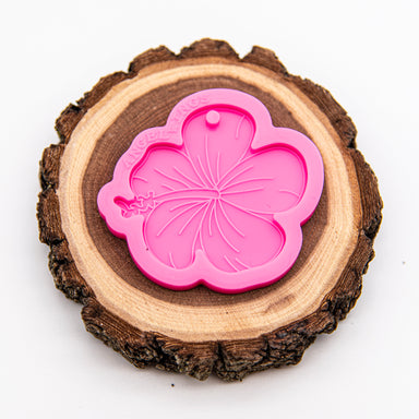 Hibiscus Shiny Silicone Mold for Epoxy Resin Keychain - Jewelry Making - Ornament Silicone Mold