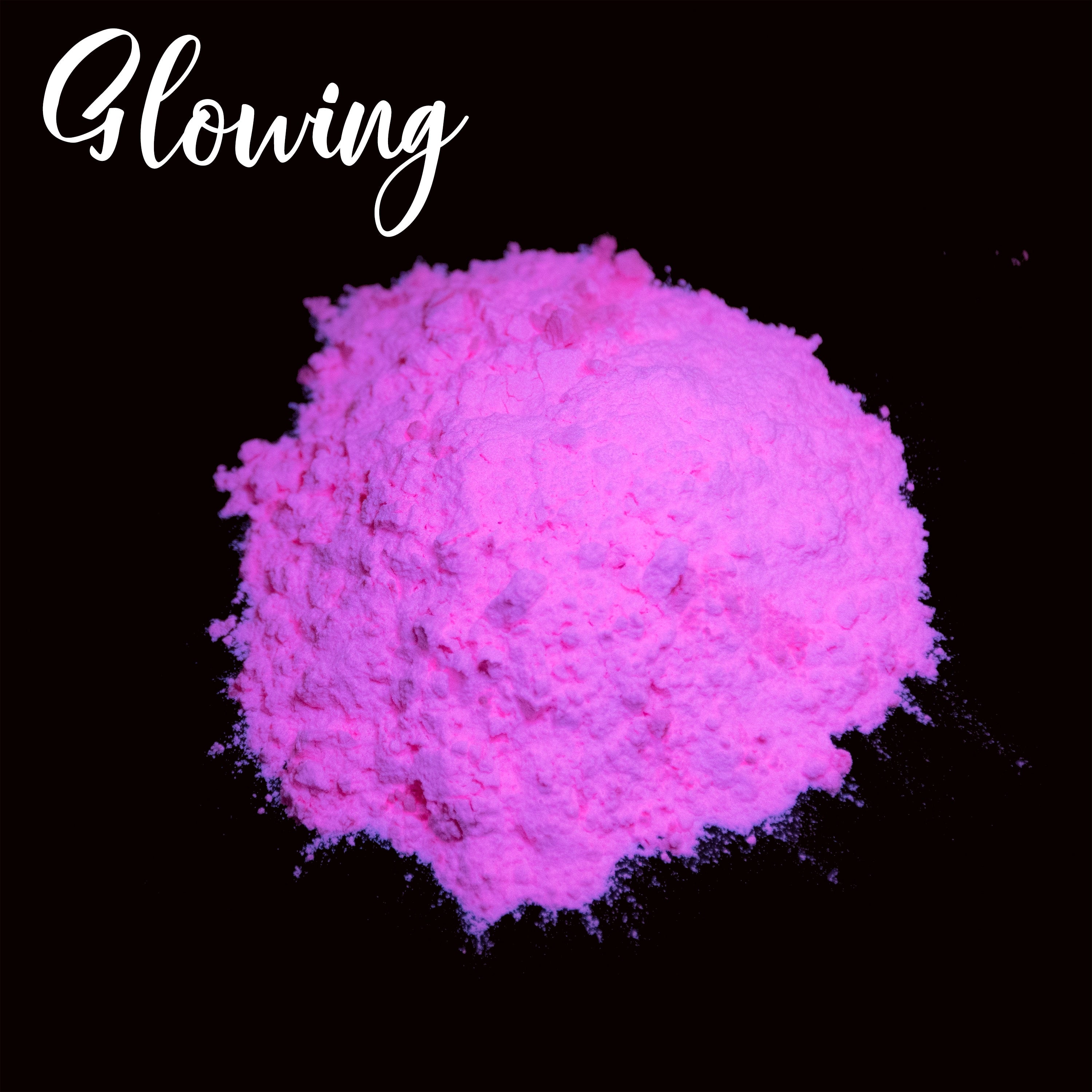 Pink Glow in the Dark - Pink in Daylight - Pigment Powder