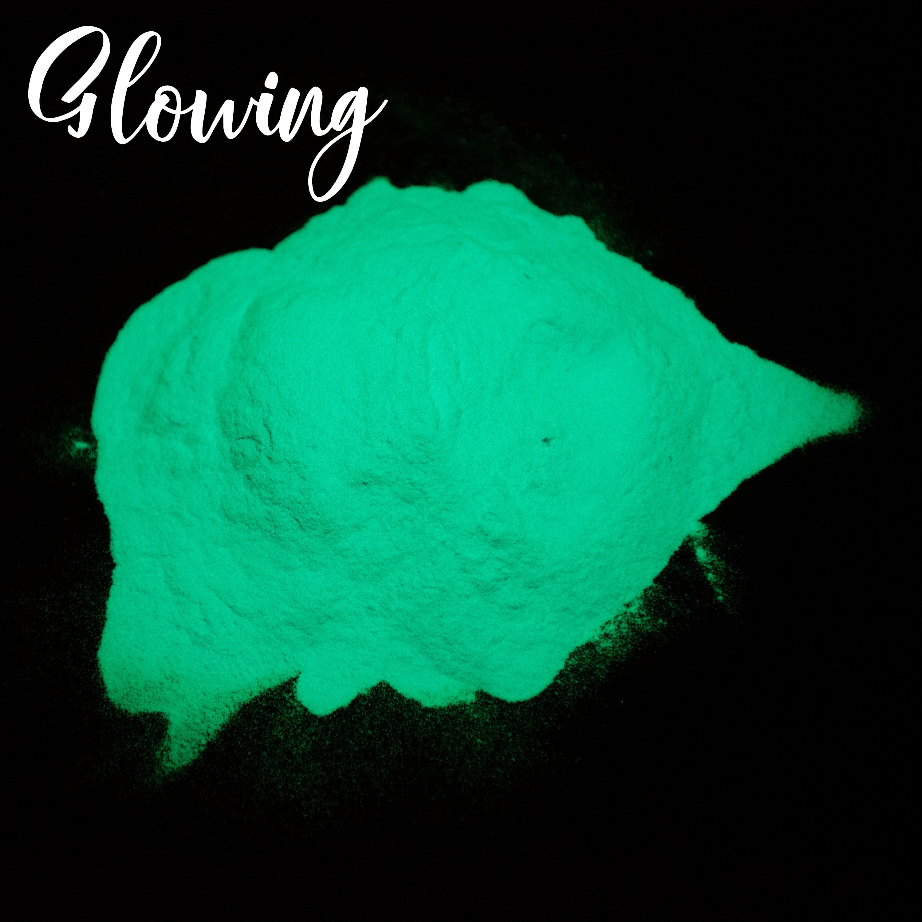 Green Glow in the Dark - Blue in Daylight - Pigment Powder