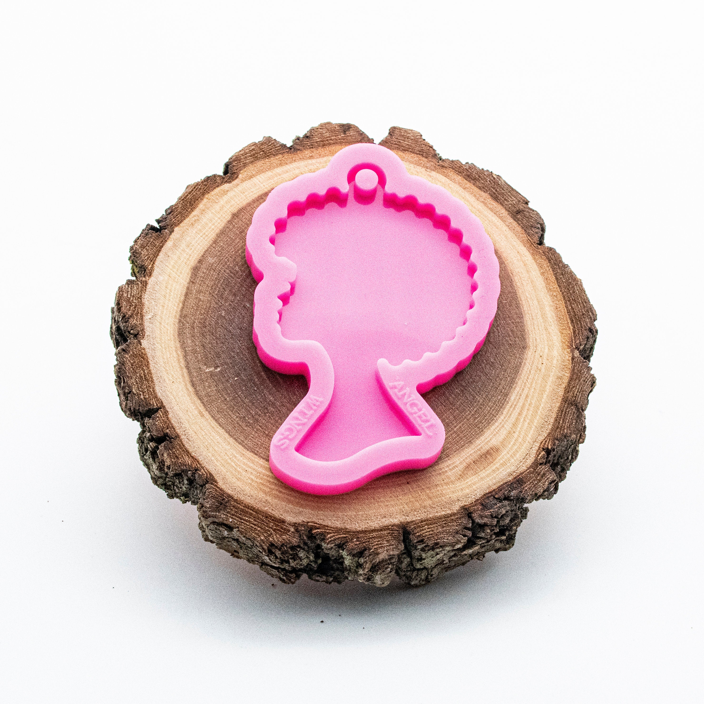 Woman Silhouette Shiny Silicone Mold for Epoxy Resin Keychain - Jewelry Making - Ornament Silicone Mold