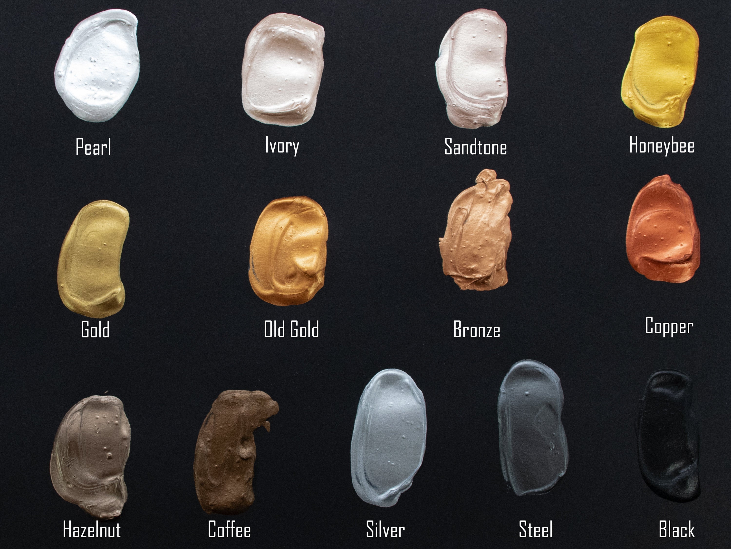 Coffee Pearlescent Color Goop Acrylic High Viscosity Paint for Papercraft, Painting, Stencil