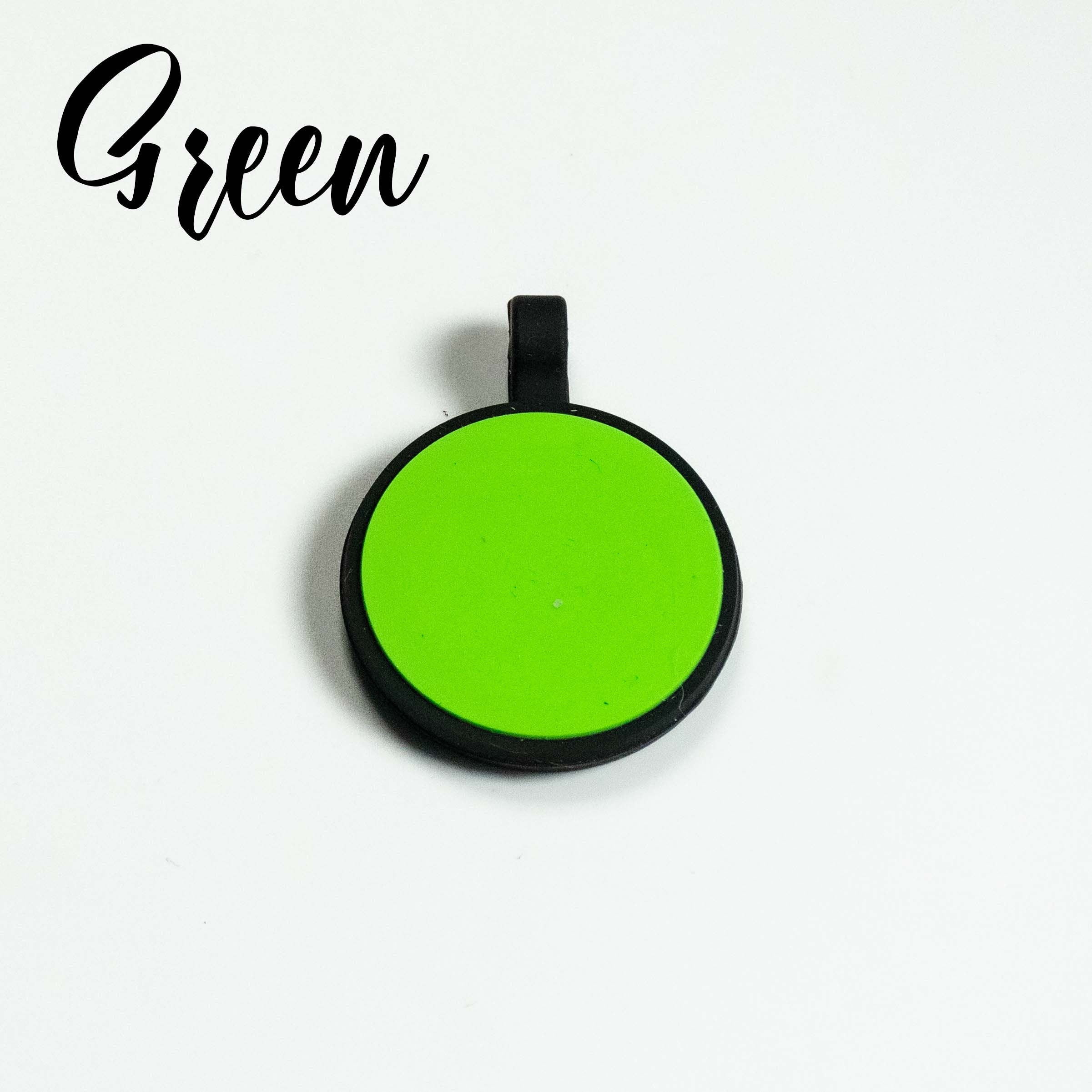Silicone Pet Tag - Circle - Engraving Blank - CO2 Laser - Glowforge Blanks - Custom Pet ID Tag for Dogs & Cats