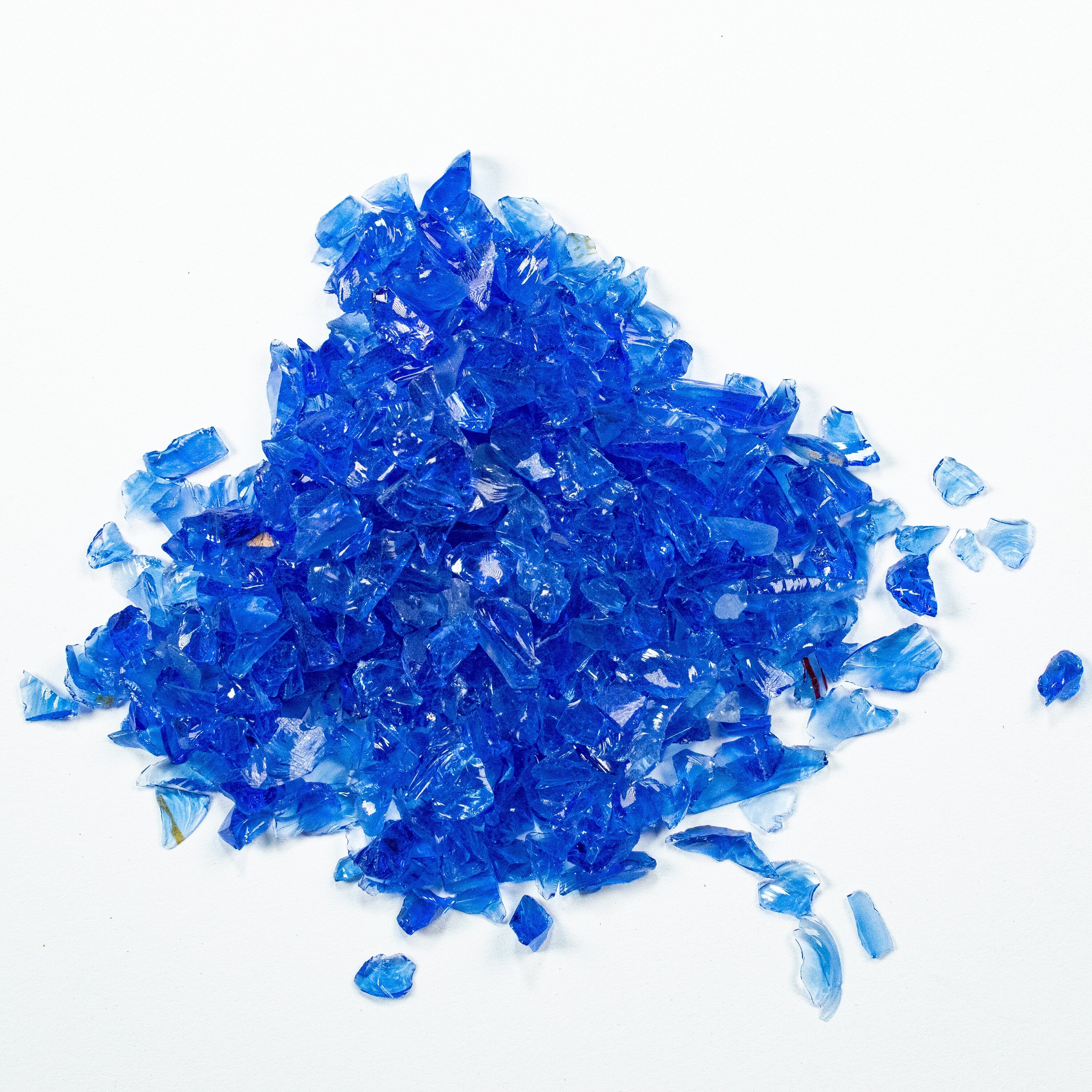 Crushed Glass in 2 - 4 mm Pieces for use in Artwork, Epoxy, Resin, Vase Fillers, Weddings, Table Scatter, Fire Pits and many other projects